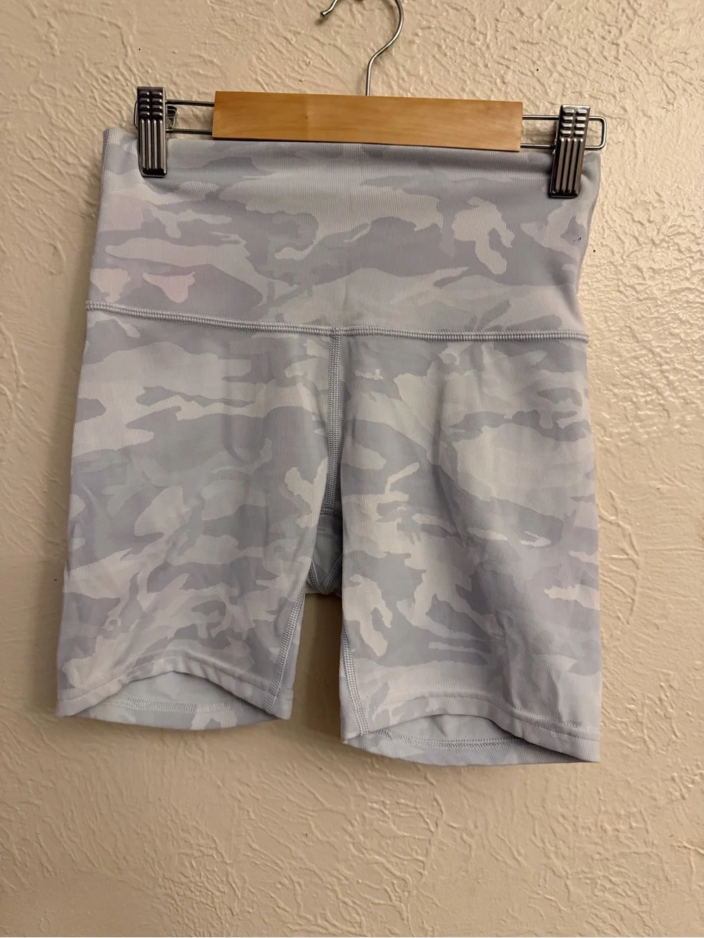 lululemon athletica High-Rise Light Gray Camo Bike Shorts